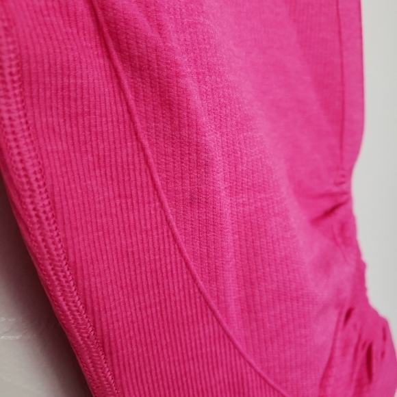 Lululemon In the Flow Pink Cropped Athletic Leggings Crop Active Wear Women's 8 - Picture 4 of 10
